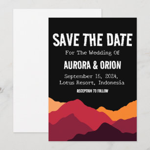 Hochzeitskarten "Camping-Hochzeit" mit "Save the D Einladung