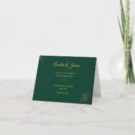 Hochzeitskarten der Emerald Romance Einladung