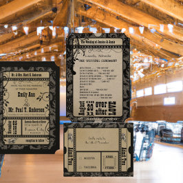 Hochzeitskarten der mittelalterlichen Renaissance Einladung