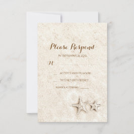 Hochzeitskarten für Beach RSVP Karte