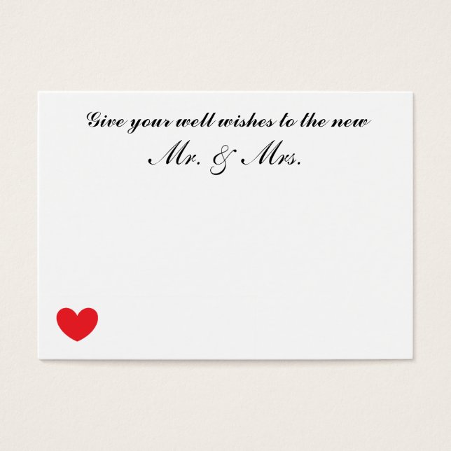 Hochzeitskarten für "Brunnen wünscht" (Vorderseite)