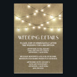 Hochzeitskarten für Burlap Tischnummer<br><div class="desc">Rustic Burlap Wedding Reception & Hotel Accommodation Cards - beinhalten diese Detailkarten,  um Ihre Gäste über Ihren Empfang-Standort,  den Empfang-Zeitplan und Hotelinformationen zu informieren,  um die Planung zu erleichtern.</div>