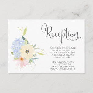 Hochzeitskarten für die Hochzeitsfeier im Wasserfa Begleitkarte