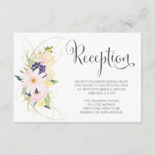 Hochzeitskarten für die Hochzeitsfeier im Wasserfa Begleitkarte