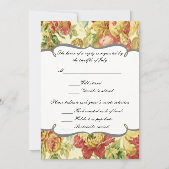 Hochzeitskarten für die Springtime Einladung (Vorderseite)