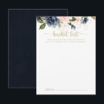 Hochzeitskarten für Hochzeitszeitszettel aus Navy  Postkarte<br><div class="desc">Diese Hochzeitskarten sind die perfekte Wahl für einen rustikalen Hochzeitsempfang oder ein Brautparty. Das Design ist in dunkelblau,  blau,  blau,  navy,  rosa,  rot,  goldfarben und grün. Die Blume sind in hellen Farbtönen gehalten. Ändern Sie den Wortlaut in Anzug jedes Lebensereignisses. Das Schild der Schaufelliste wird separat verkauft.</div>