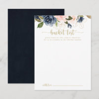 Hochzeitskarten für Hochzeitszeitszettel aus Navy 