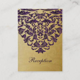 Hochzeitskarten für lila Gold Begleitkarte