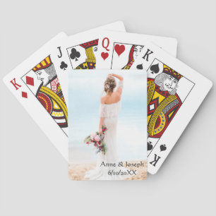 Hochzeitskarten für personalisiertes Foto Spielkarten