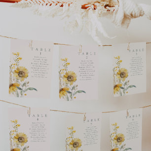 Hochzeitskarten für Sonnenblumen Einladung