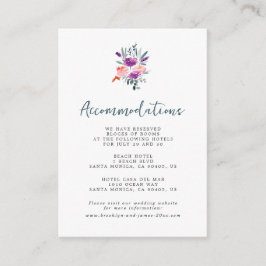 Hochzeitskarten für Wasserfarben Begleitkarte