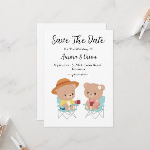 Hochzeitskarten im Camping-Stil "Save the Date" Einladung