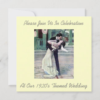 Hochzeitskarten im Thema der 1920er Jahre Einladung