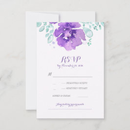 Hochzeitskarten mit Aquarellfarben RSVP Karte