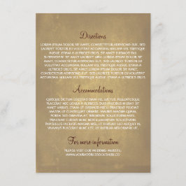 Hochzeitskarten mit Eichenbaum Begleitkarte