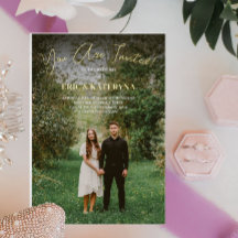 Hochzeitskarten mit Foto & Goldfolien-Akzente