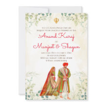 Hochzeitskarten Punjabi und Einladungen von Anand 