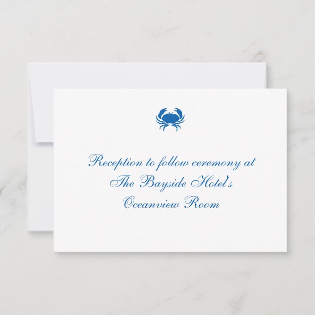 Hochzeitskarten "Seashore" Einladung (Vorderseite)