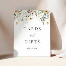 Hochzeitskarten und Geschenke für die Summer Wildb