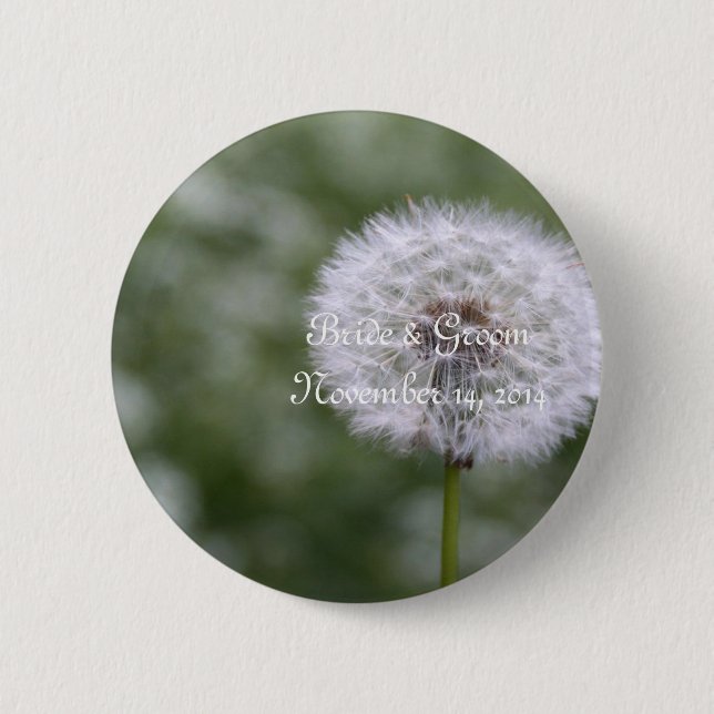Hochzeitskarten und Geschenke mit Wildblumen Button (Vorderseite)