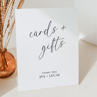 Hochzeitskarten und Geschenke Moderne Minimalistis Sockelschild