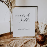 Hochzeitskarten und Geschenkpapier Poster-Zeichen