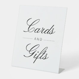 Hochzeitskarten und Geschenkschild Sockelschild