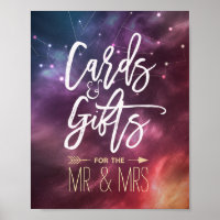 Hochzeitskarten verschenken Star Galaxy Constellat