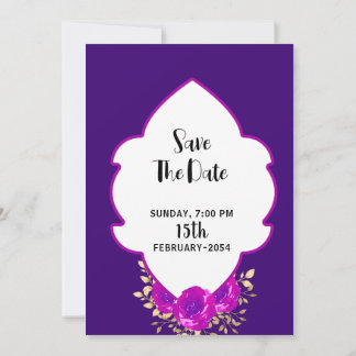 Hochzeitskartentouren mit floralen Aquarellen Einladung