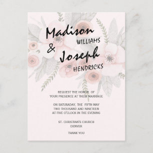 Hochzeitskartons Postkarte