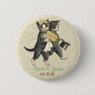 Hochzeitskatzen Button