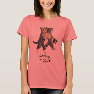 Hochzeitskatzen - Einfach verheiratet individuell  T-Shirt