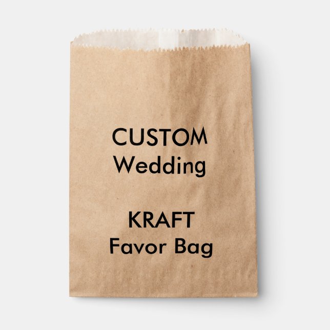Hochzeitskennsatz für Papier für Tasche KRAFT Geschenktütchen (Vorderseite)