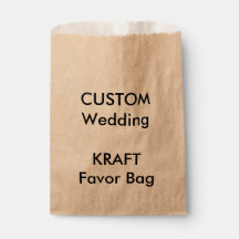Hochzeitskennsatz für Papier für Tasche KRAFT