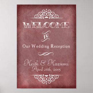 Hochzeitskhalkboard(A4) Wertpapier (Matte) Poster