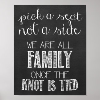 Hochzeitskhalkboard-Beschriftung Poster
