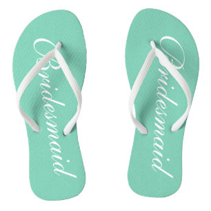 Hochzeitskippen-Flops mit elegantem Minzgrün Flip Flops