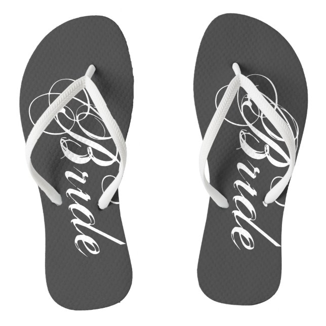 Hochzeitskippen für Braut und Bräutigam Flip Flops (Fußbett)
