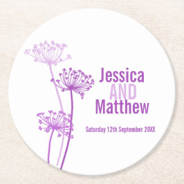 Hochzeitskirsche lila Untersetzer