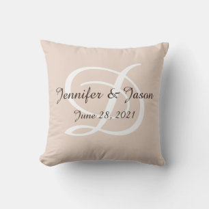Hochzeitskissen oder Jubiläumskissen mit Monogramm Kissen