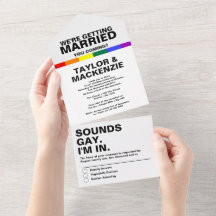 Hochzeitsklänge Gay Spaß Regenbogen Stolz