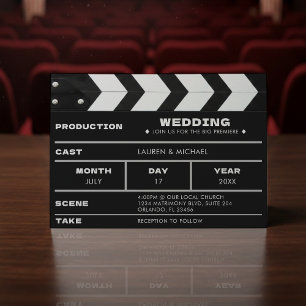 Hochzeitsklappe Film Einladung