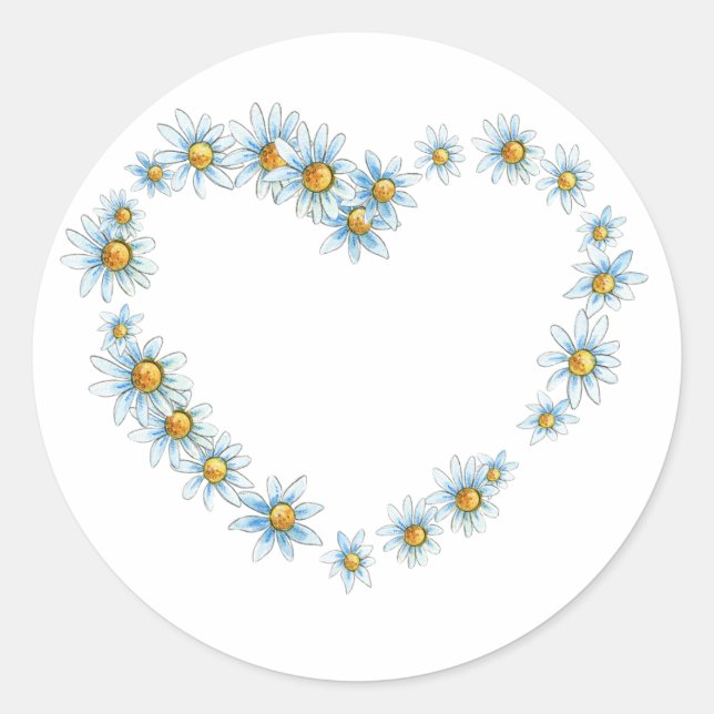 Hochzeitskleber Runder Aufkleber (Vorderseite)