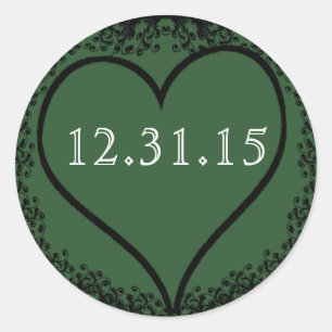 Hochzeitskleber Runder Aufkleber