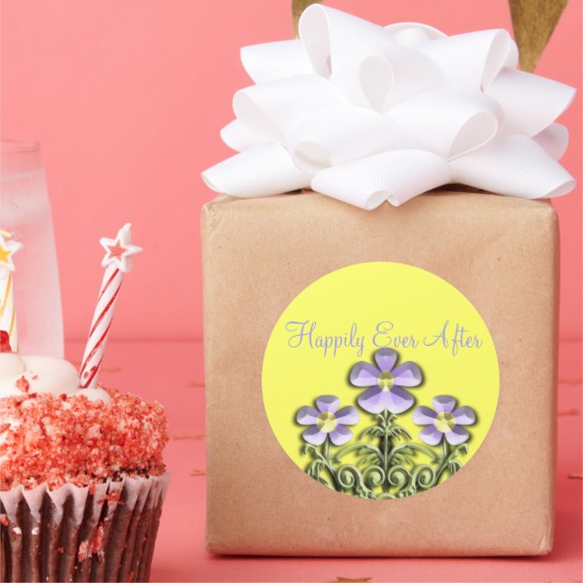 Hochzeitskleber Runder Aufkleber (Party)