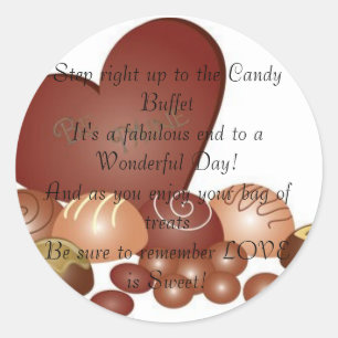 Hochzeitskleber Runder Aufkleber