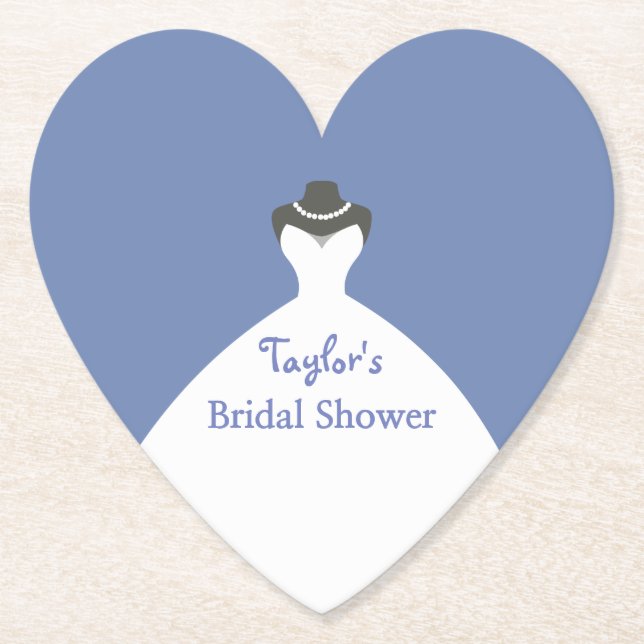 Hochzeitskleid Charm Brautparty Untersetzer (Vorderseite)