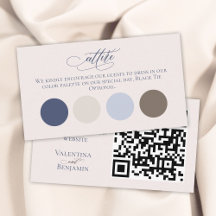 Hochzeitskleid-Code einfügen blaubeige QR