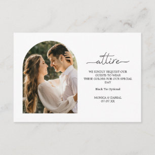 Hochzeitskleid Codes Boho Arch Foto Begleitkarte