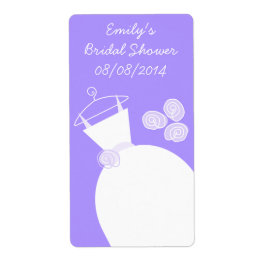 Hochzeitskleid Lila "Brautparty"-Etikett